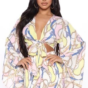 Fashion Nova Chain Print Top